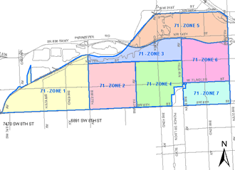 Flagami Police NET Service Area Map