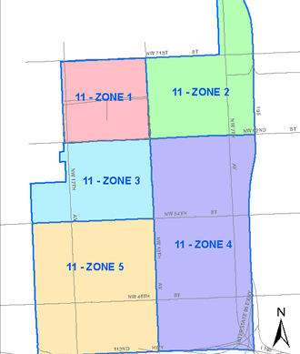 Model City Police NET Service Area Map