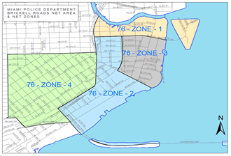 Coral Way Police Neighborhood Service Area Map