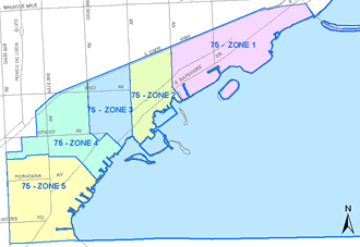 Coconut Grove Police Neighborhood Service Area Map