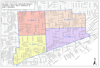 Coral Way Police Neighborhood Service Area Map