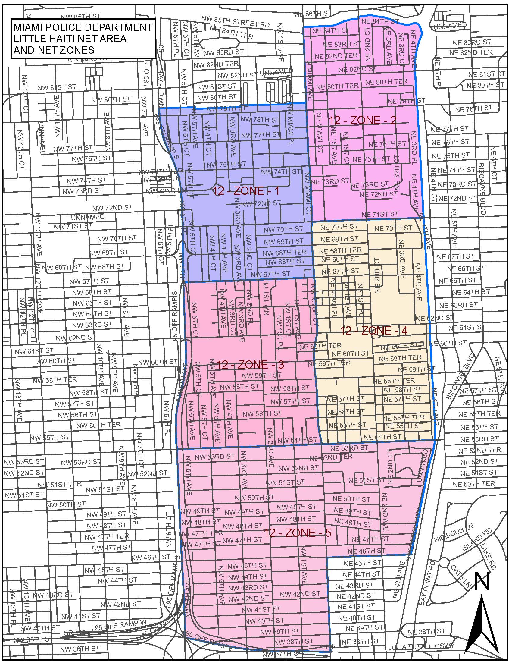 Little Haiti Police Neighborhood Service Area Map