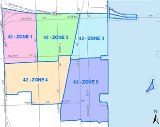 Wynwood/Edgewater Police Neighborhood Service Area Map
